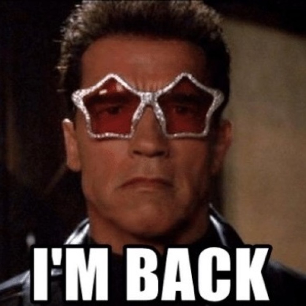 I’m back! Let’s go!!!
